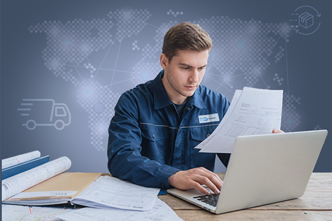 1) Модуль вверху - Баннер специальность - Операционная деятельность в логистике 